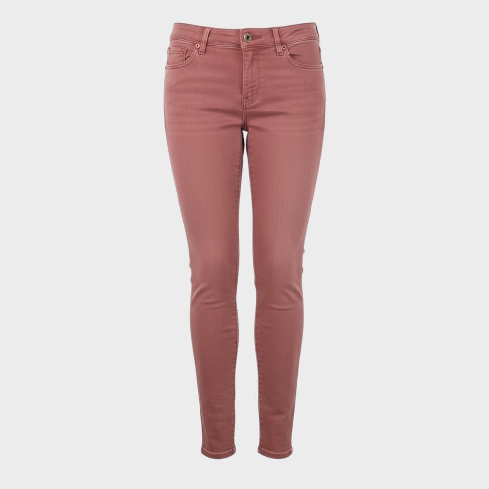 Bullhead Denim Co Womens Juniors Size 3 Denim Jegging Orange Pink Red